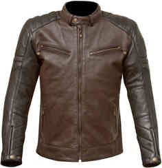 Мотоциклетная кожаная куртка Chase Merlin, темно-коричневый/светло-коричневый