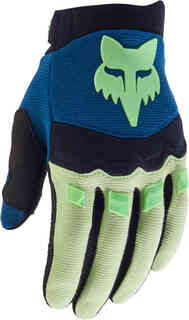 Молодежные перчатки для мотокросса Dirtpaw 2023 FOX, синий