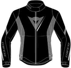 Женская мотоциклетная текстильная куртка Veloce D-Dry Dainese, черный/серый/белый