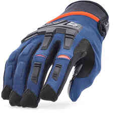 Мотоциклетные перчатки X-Enduro Acerbis, синий/оранжевый