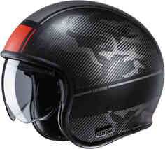 Реактивный шлем V30 Alpi HJC, черный матовый/красный