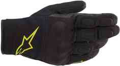 Водонепроницаемые мотоциклетные перчатки S Max Drystar Alpinestars, черный желтый