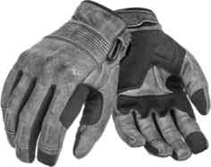 Ониксовые черные перчатки Pando Moto, серый