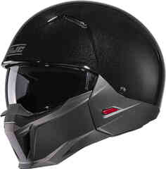 i20 Твердый реактивный шлем HJC, черный металлик