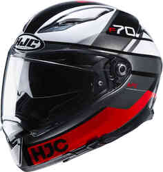 F70 Тино Шлем HJC, черный/металлический/красный