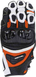 Перфорированные мотоциклетные перчатки Stealth Richa, черный/белый/оранжевый