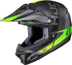 CL-XY II Creed Молодежный шлем для мотокросса HJC, черный матовый/зеленый