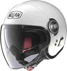 N21 Visor 06 Классический реактивный шлем Nolan, белый металлик