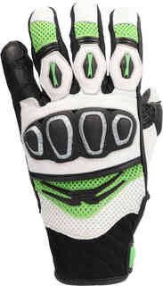 Мотоциклетные перчатки с турбонаддувом Richa, черный/белый/зеленый