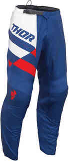 Молодежные брюки для мотокросса в клетку Sector Checker Thor, синий/белый/красный