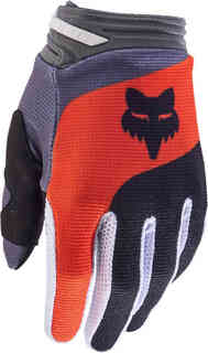 180 Ballast Молодежные перчатки для мотокросса FOX, черный/серый/оранжевый