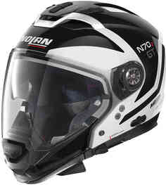 N70-2 GT Яркий шлем N-Com Nolan, черно-белый