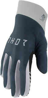 Перчатки для мотокросса Agile Solid Thor, серо-голубой