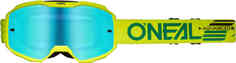 Твердые очки для мотокросса B-10 Oneal, неоново-желтый Oneal