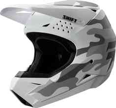 WHIT3 Шлем для мотокросса Shift, снежный камуфляж