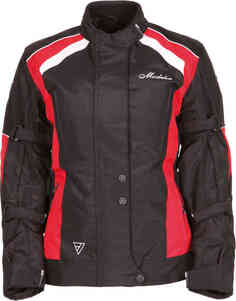 Женская мотоциклетная текстильная куртка Janika Modeka, черный красный