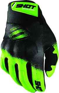 Перчатки для мотокросса Drift Smoke Shot, черный/зеленый