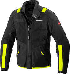 Мотоциклетная текстильная куртка Netrunner H2Out Spidi, черный/неоновый/желтый