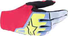 Перчатки Techstar для мотокросса Alpinestars, синий/красный
