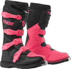 Женские ботинки для мотокросса Blitz XP Thor, черный/розовый