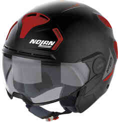 Реактивный шлем N30-4 T Inception Nolan, черный матовый/красный