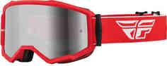 Очки для мотокросса с логотипом Fly Racing Zone FLY Racing, белый/красный