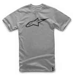 Нестареющая классическая футболка Alpinestars, светло-серый/черный