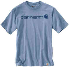 Футболка с коротким рукавом и рабочей одеждой с логотипом Core для Европы, Ближнего Востока и Африки Carhartt, светло-синий