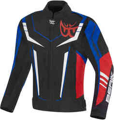 Водонепроницаемая мотоциклетная текстильная куртка Radic Evo Plus Berik, черный/белый/синий/красный