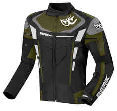 Водонепроницаемая мотоциклетная текстильная куртка Torino Evo Berik, черный/серый/зеленый