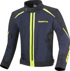 Мотоциклетная текстильная куртка Blaze-Air Bogotto, черный/синий/желтый флуоресцентный