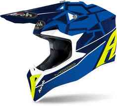 Шлем для мотокросса Wraap Mood Airoh, синий