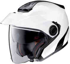 N40-5 Classic 2023 Реактивный шлем N-Com Nolan, белый металлик