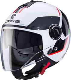 Шлем Riviera V4 X Geo Jet Caberg, белый/черный/красный/зеленый