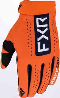 Рефлекторные перчатки для мотокросса FXR, оранжевый/синий