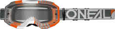 Прозрачные очки для мотокросса B-10 Duplex Oneal, черный/оранжевый Oneal