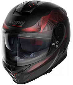 N80-8 Шлем Powerglide N-Com Nolan, черный красный