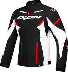 Водонепроницаемая мотоциклетная текстильная куртка Striker Ixon, черный/белый/красный