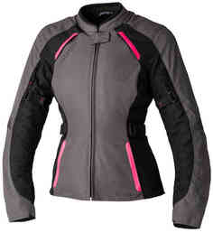 Водонепроницаемая женская мотоциклетная текстильная куртка Ava RST, серый/розовый