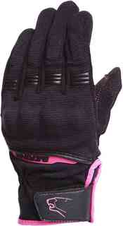 Женские мотоциклетные перчатки Fletcher Bering, черный/розовый