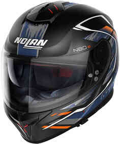 N80-8 Шлем Thunderbolt N-Com Nolan, черный матовый/синий