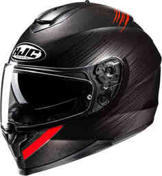 C70N Качающийся шлем HJC, черный красный