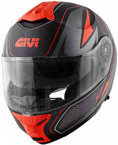 X.21 Шлем Challenger Shiver GIVI, черный матовый/красный