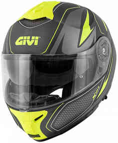 X.21 Шлем Challenger Shiver GIVI, черный матовый/желтый