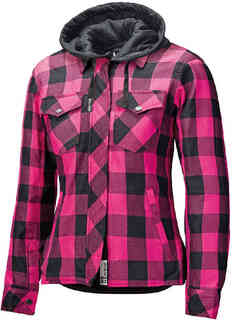 Женская мотоциклетная текстильная куртка Lumberjack II Held, черный/розовый