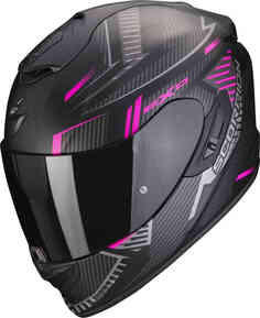 EXO-1400 Evo Шлем с воздушной оболочкой Scorpion, черный матовый/розовый