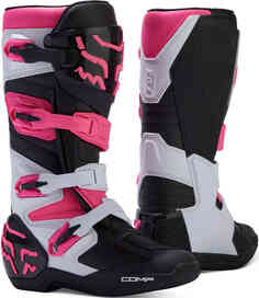 Женские ботинки для мотокросса Comp 2023 FOX, черный/розовый