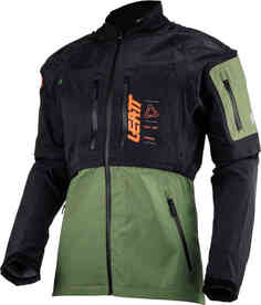 4.5 Водонепроницаемая куртка для мотокросса HydraDri Leatt, черный/зеленый