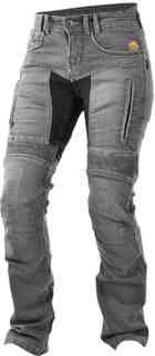 Серые женские мотоциклетные джинсы Parado Trilobite, светло-серый