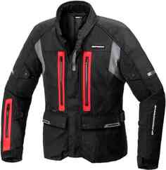 Мотоциклетная текстильная куртка Traveller 3 H2Out Spidi, черный красный